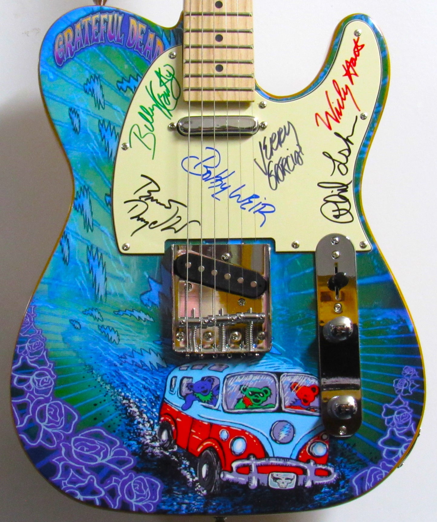 Grateful Dead Autographed Guitar - Zion Graphic Collectibles