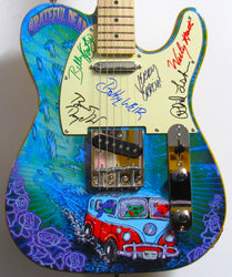 Grateful Dead Autographed Guitar - Zion Graphic Collectibles