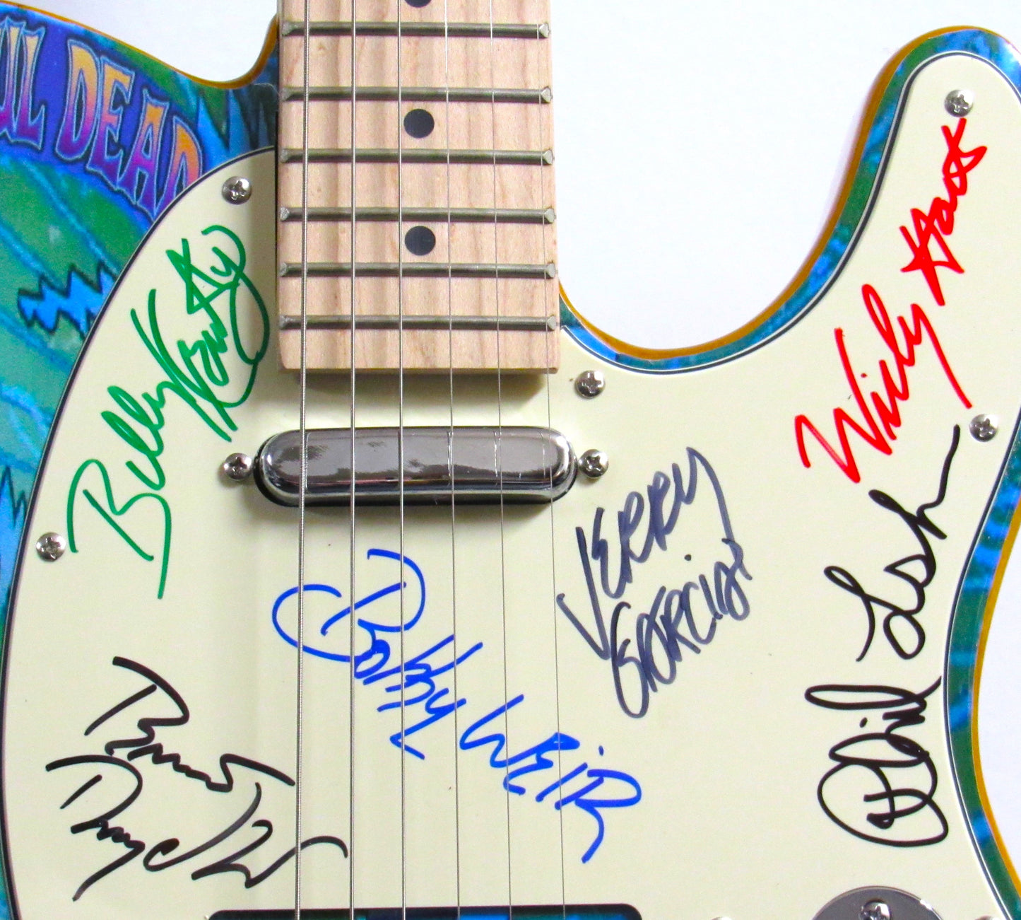 Grateful Dead Autographed Guitar - Zion Graphic Collectibles