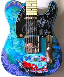 Grateful Dead Autographed Guitar Multi-Signed Rare Collectible loading=