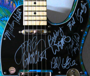 Grateful Dead Autographed Guitar Multi-Signed Rare Collectible loading=