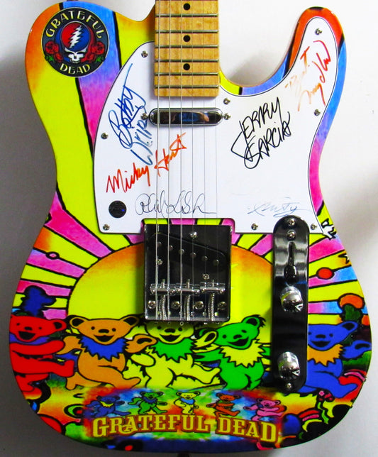 Grateful Dead Autographed Guitar - Zion Graphic Collectibles