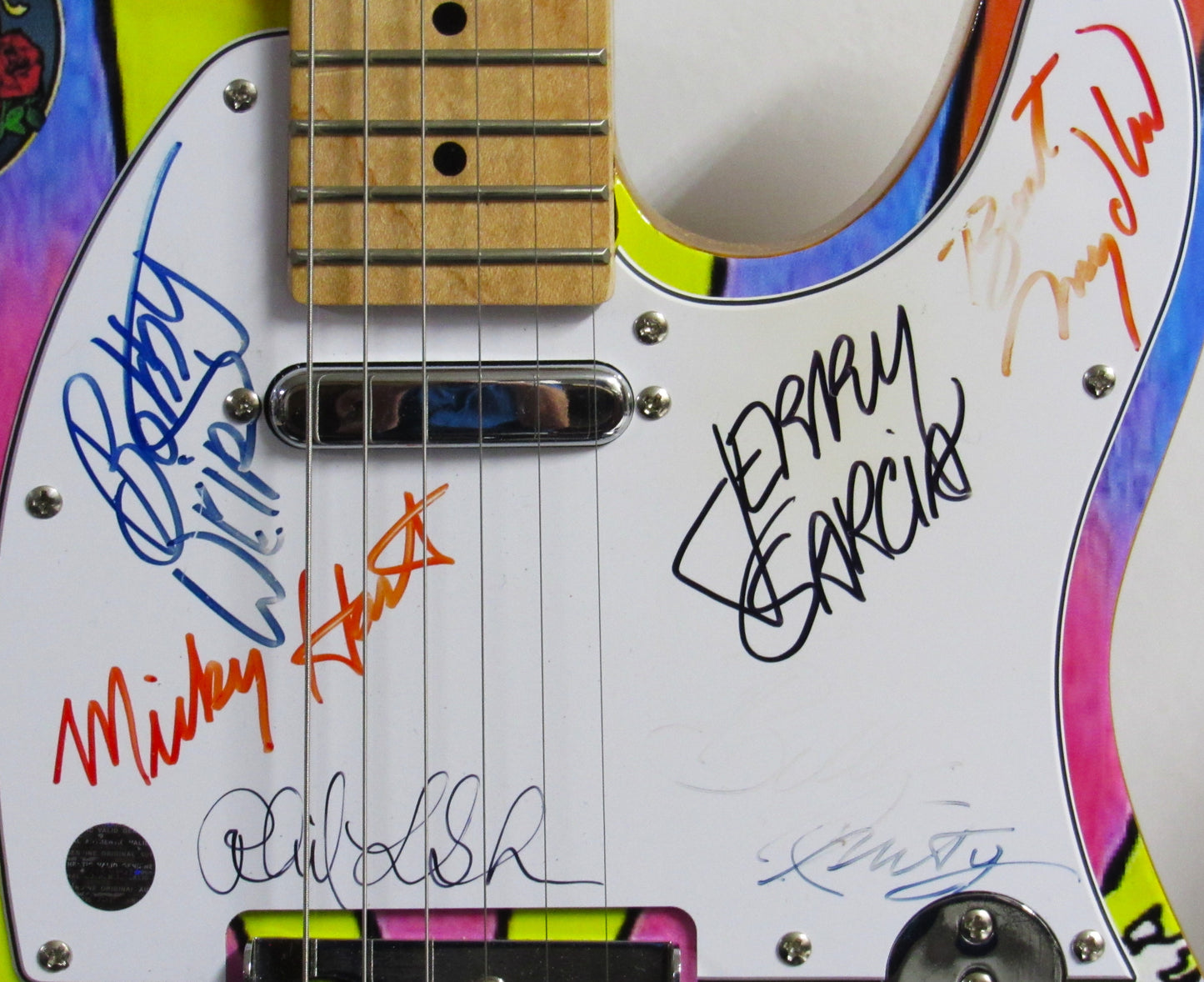 Grateful Dead Autographed Guitar - Zion Graphic Collectibles