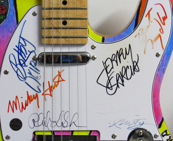 Grateful Dead Autographed Guitar - Zion Graphic Collectibles