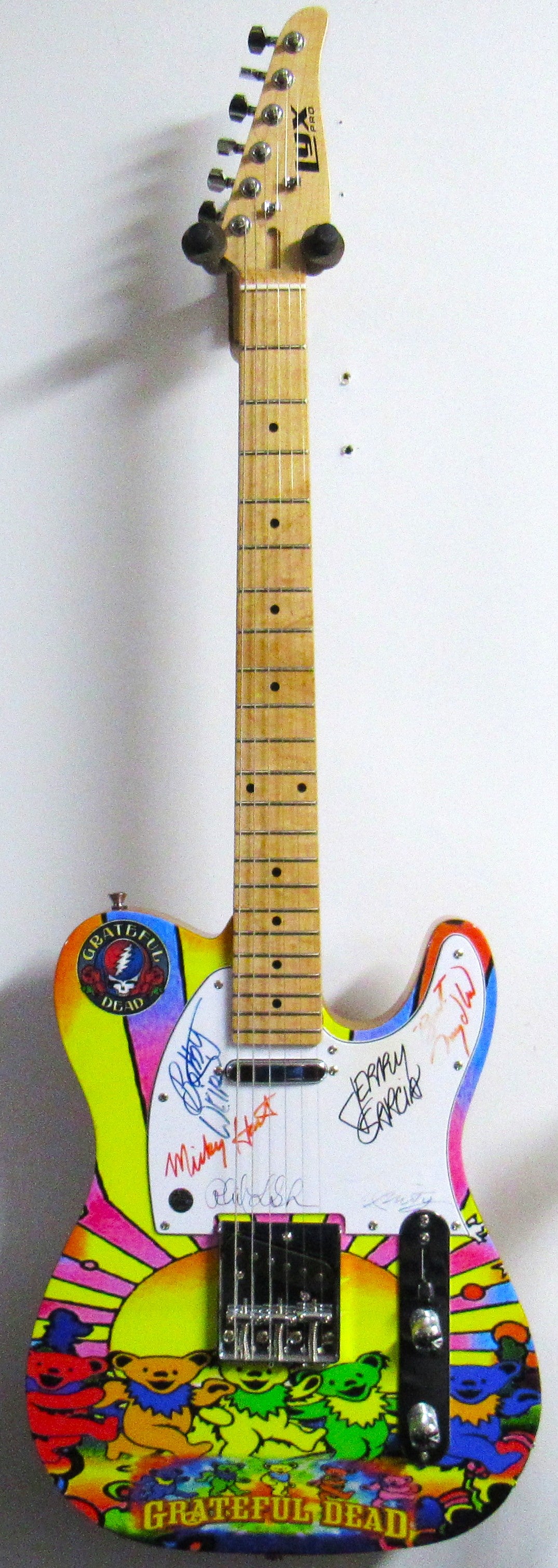 Grateful Dead Autographed Guitar - Zion Graphic Collectibles
