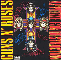 Guns N Roses Autographed Lp - Zion Graphic Collectibles loading=