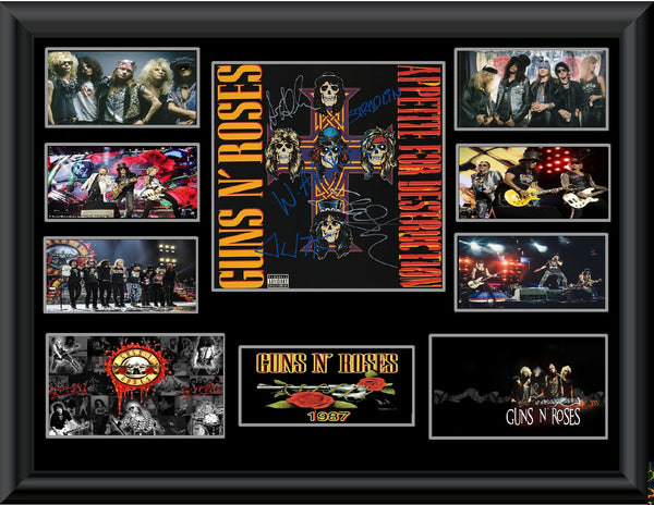 Guns N Roses Autographed Lp
