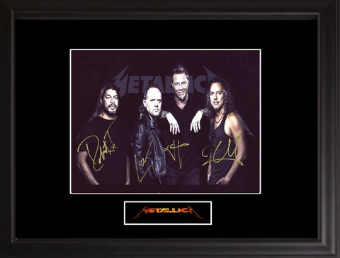 Metallica  Autographed photo - Zion Graphic Collectibles