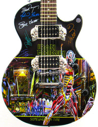 Iron Maiden - Autographed Custom Guitar - Zion Graphic Collectibles loading=