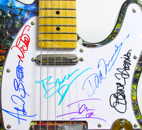 Iron Maiden Autographed Guitar - Zion Graphic Collectibles
