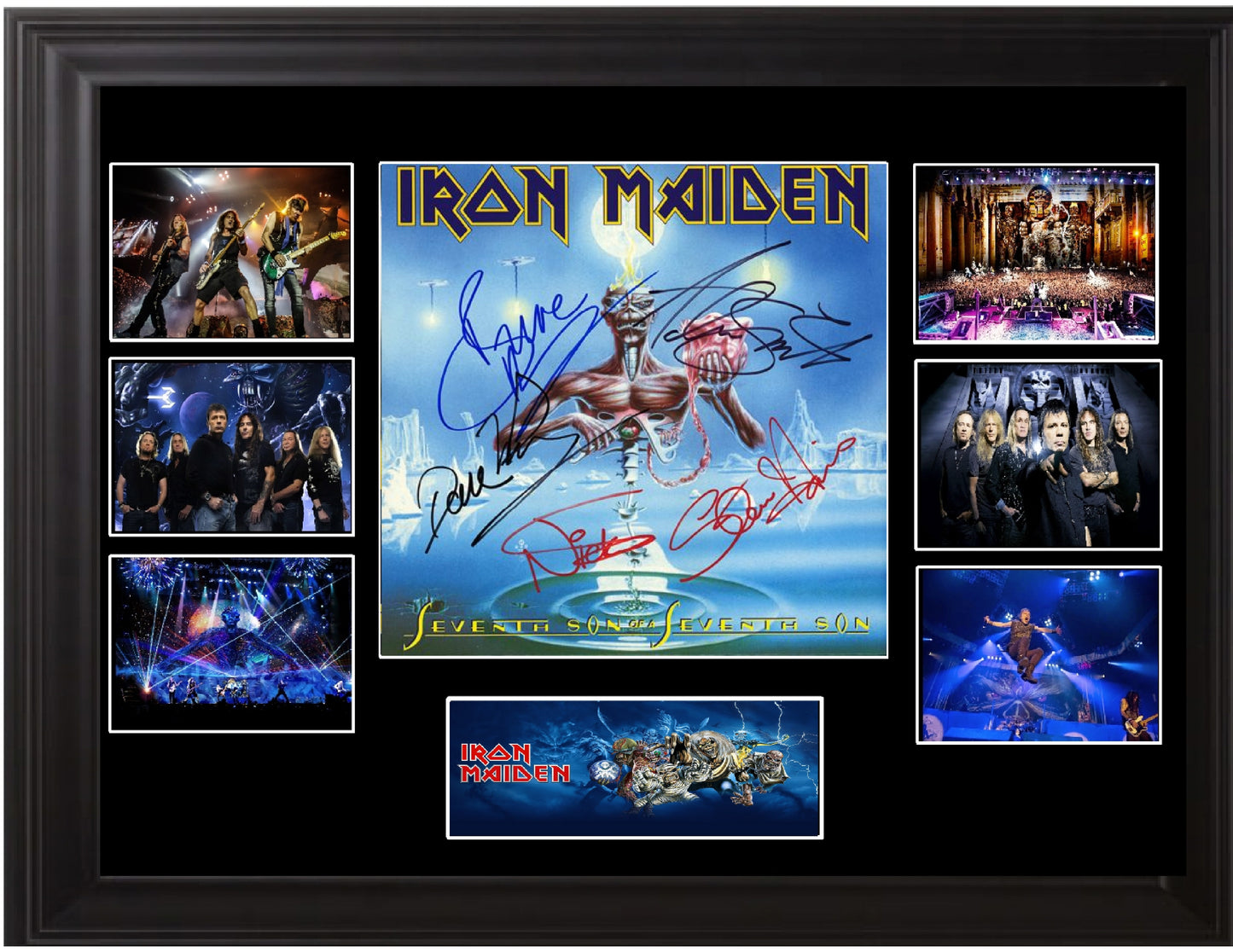 Iron Maiden Autographed LP