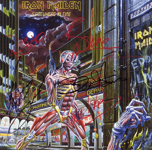 Iron Maiden Autographed LP - Zion Graphic Collectibles
