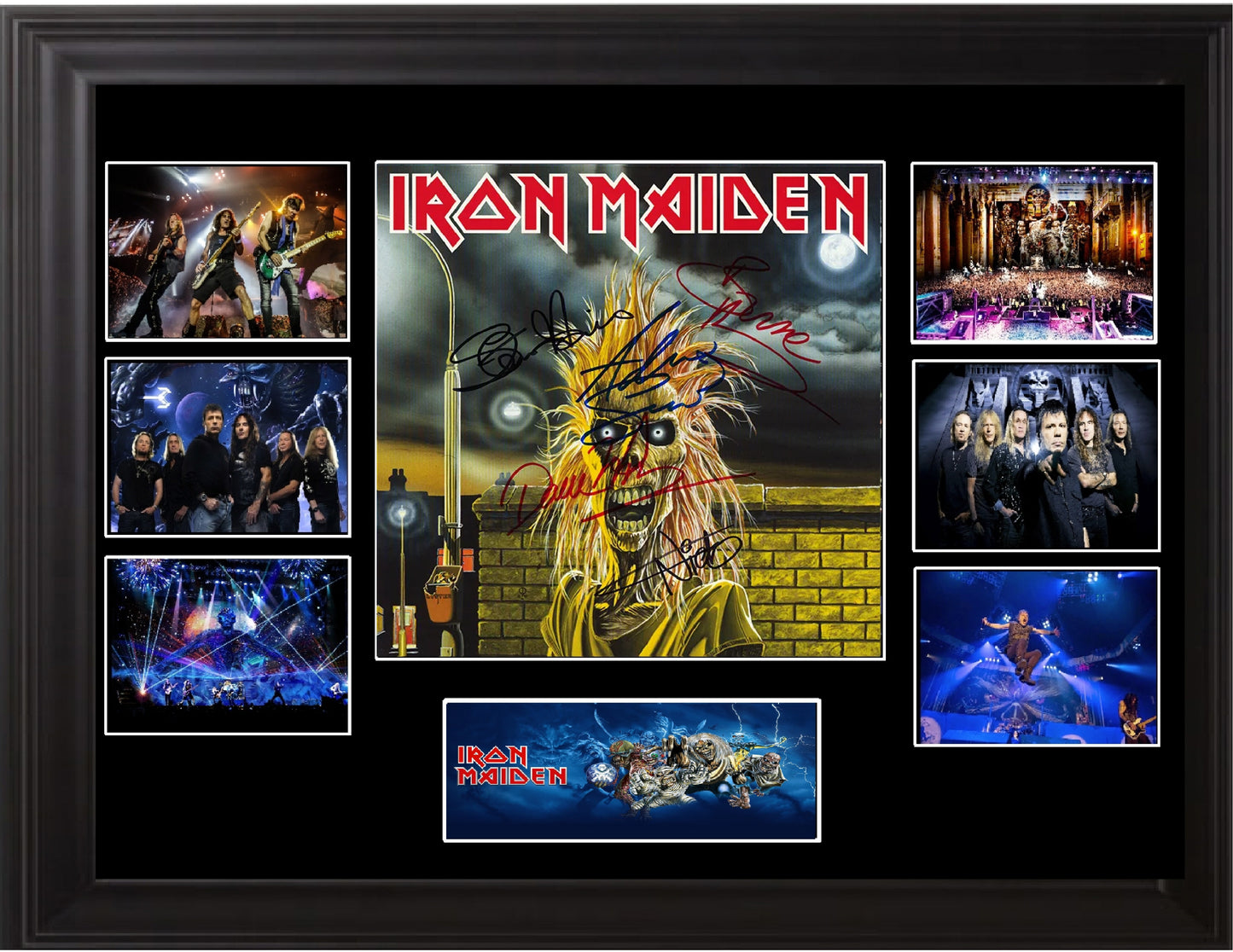 Iron Maiden Autographed LP - Zion Graphic Collectibles