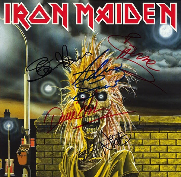 Iron Maiden Autographed LP - Zion Graphic Collectibles