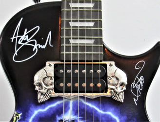 Iron Maiden Autographed Custom Guitar - Zion Graphic Collectibles