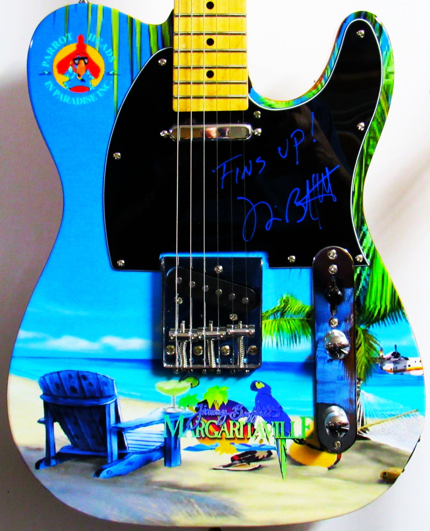 Jimmy Buffett Autographed Guitar - Zion Graphic Collectibles