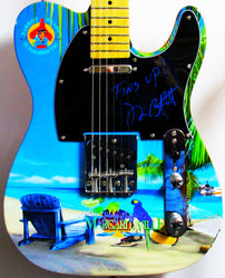 Jimmy Buffett Autographed Guitar - Zion Graphic Collectibles