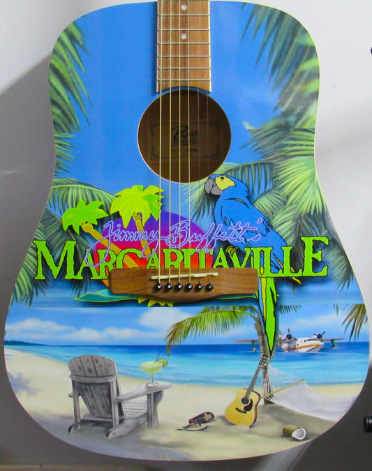 Jimmy Buffett Custom Guitar - Zion Graphic Collectibles