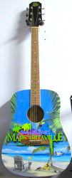 Jimmy Buffett Custom Guitar - Zion Graphic Collectibles loading=