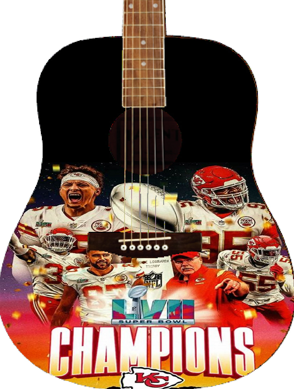 Kansas City Chiefs Custom Super bowl Guitar - Zion Graphic Collectibles