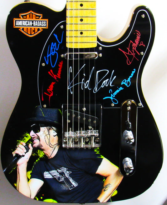 Kid Rock Autographed guitar - Zion Graphic Collectibles