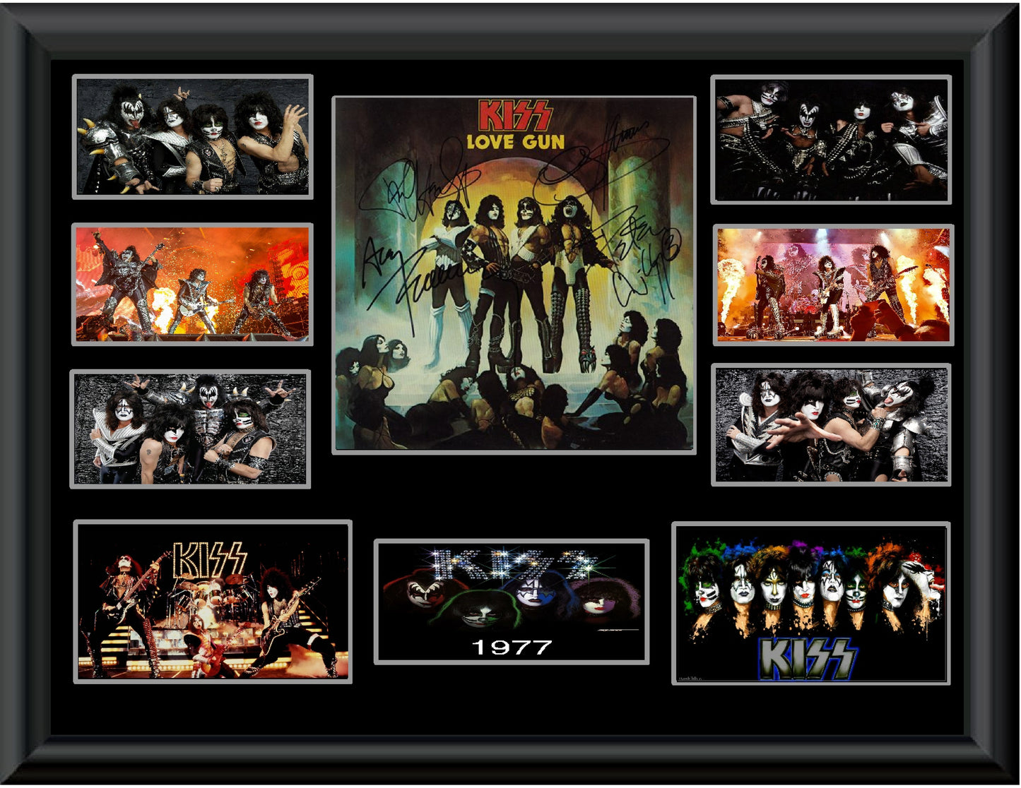 Kiss Autographed lp Love Gun