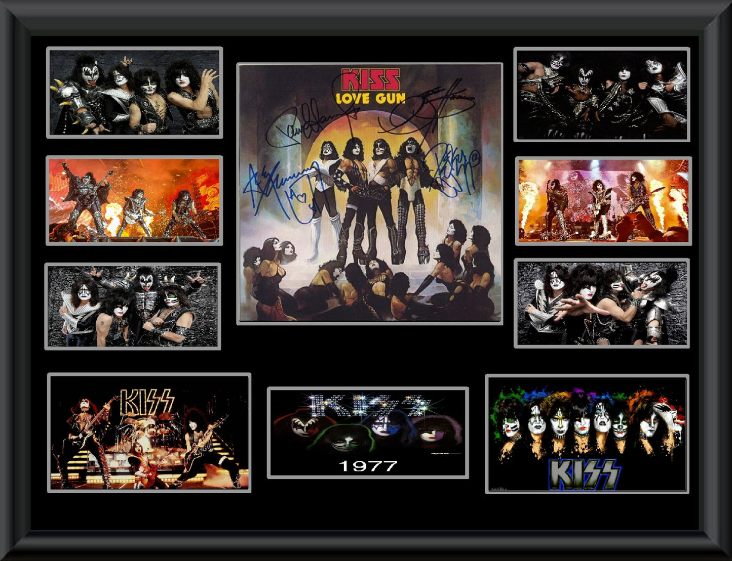 Kiss Autographed lp Love Gun