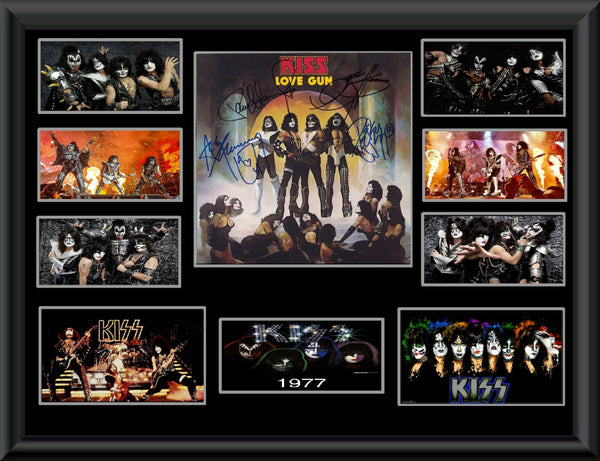 Kiss Autographed lp Love Gun