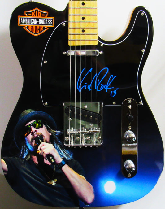 Kid Rock Autographed guitar - Zion Graphic Collectibles