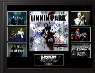 Linkin Park Signed Framed LP Limited Edition Collectible loading=