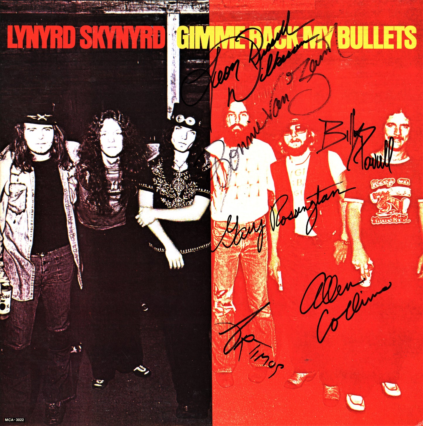 Lynyrd Skynyrd Band Signed Gimme Back My Bullets Album - Zion Graphic Collectibles