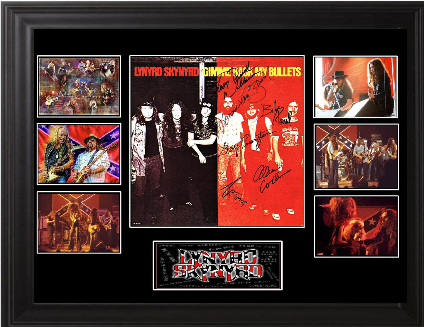 Lynyrd Skynyrd Band Signed Gimme Back My Bullets Album - Zion Graphic Collectibles