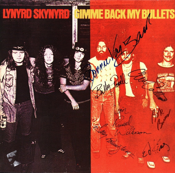 Lynyrd Skynyrd Band Signed Gimme Back My Bullets Album
