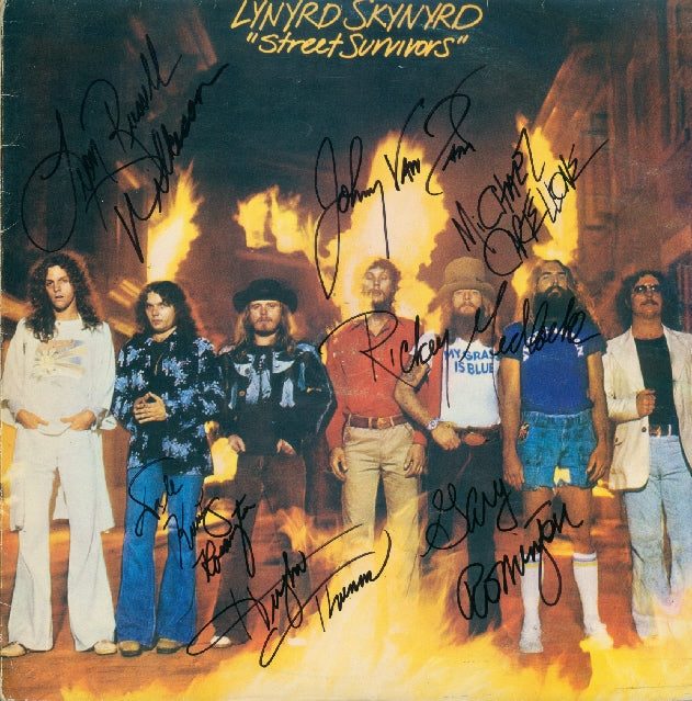 Lynyrd Skynyrd Signed Framed LP Rare Collectible Album