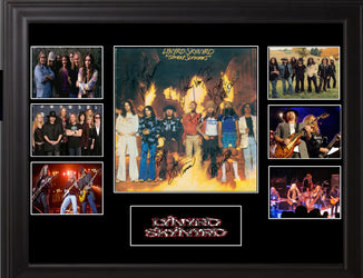 Lynyrd Skynyrd Signed Framed LP Rare Collectible Album loading=