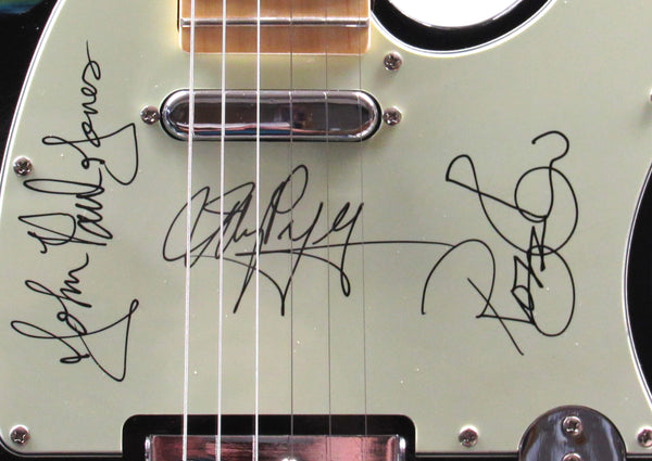 Led Zeppelin Autographed Custom Guitar - Zion Graphic Collectibles