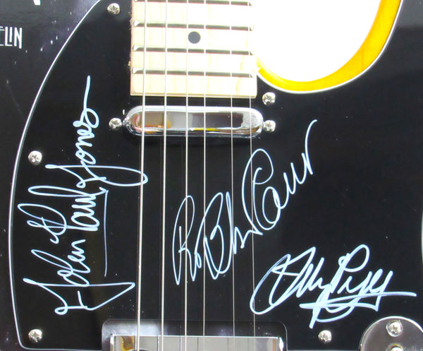 Led Zeppelin Autographed Custom Guitar - Zion Graphic Collectibles