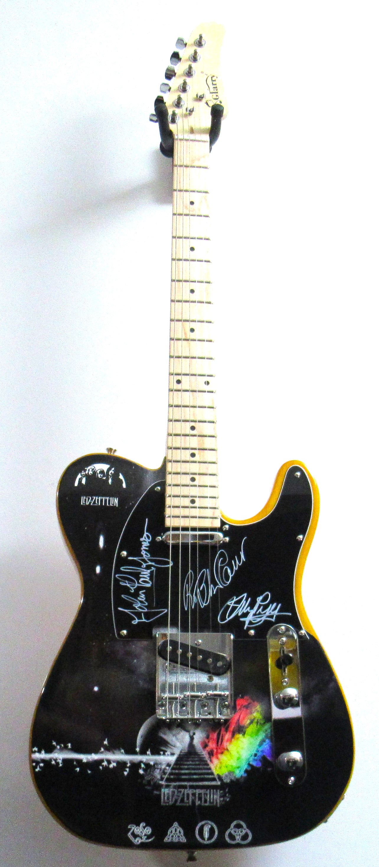 Led Zeppelin Autographed Custom Guitar - Zion Graphic Collectibles
