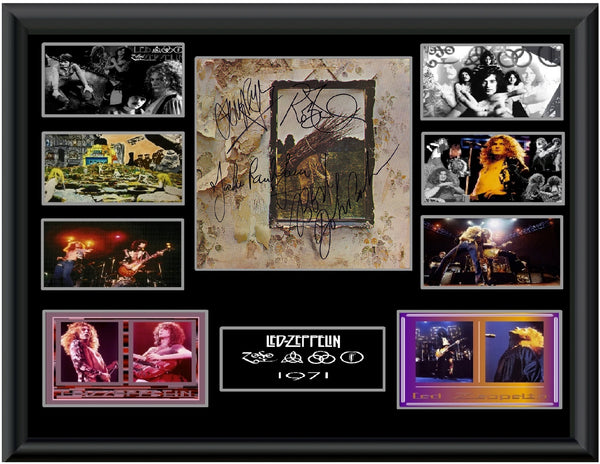 Led Zeppelin Autographed LP - Zion Graphic Collectibles
