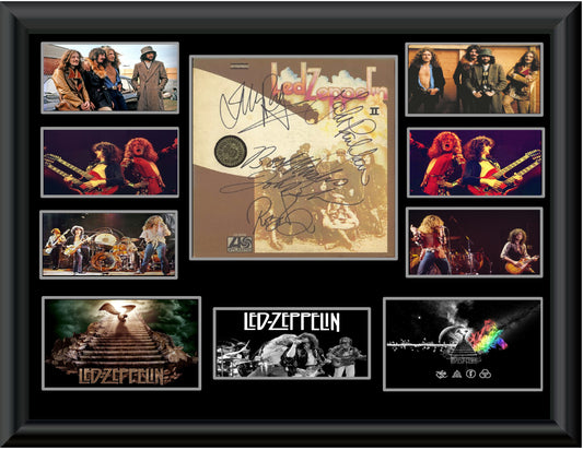 Led Zeppelin Autographed LP - Zion Graphic Collectibles