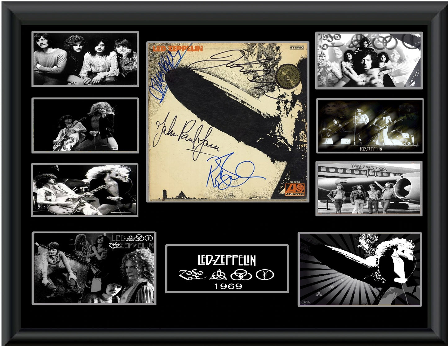 Led Zeppelin Autographed LP - Zion Graphic Collectibles