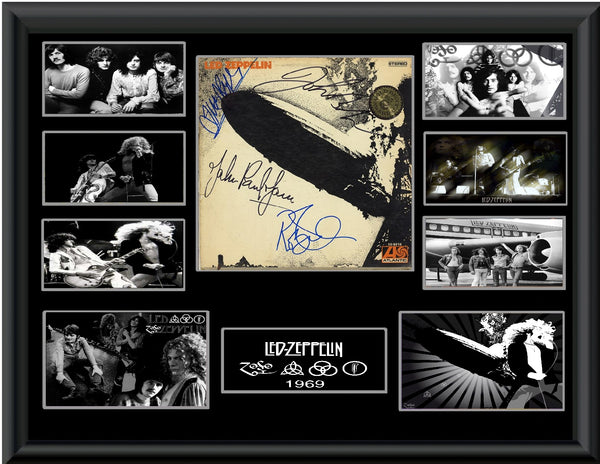 Led Zeppelin Autographed LP - Zion Graphic Collectibles