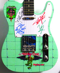 Motley Crue Autographed Guitar - Zion Graphic Collectibles