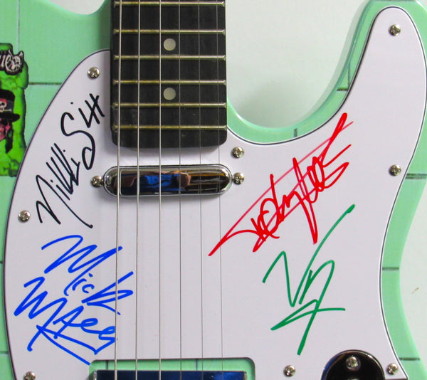 Motley Crue Autographed Guitar - Zion Graphic Collectibles