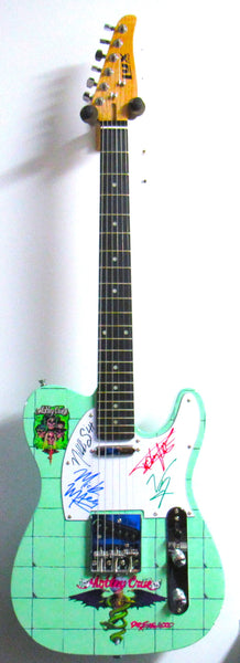 Motley Crue Autographed Guitar - Zion Graphic Collectibles