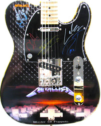 Metallica Band Autographed  Guitar loading=