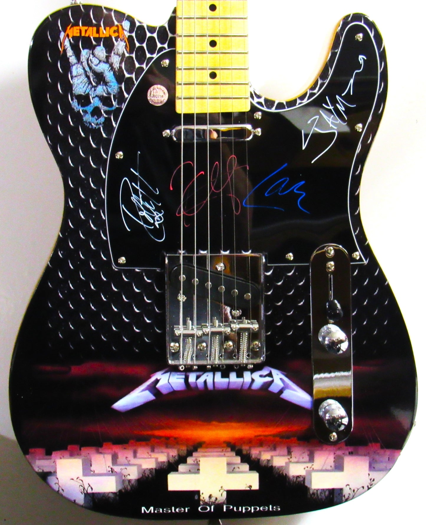 Metallica Band Autographed  Guitar