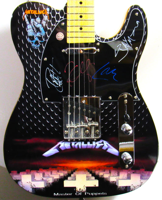 Metallica Band Autographed  Guitar