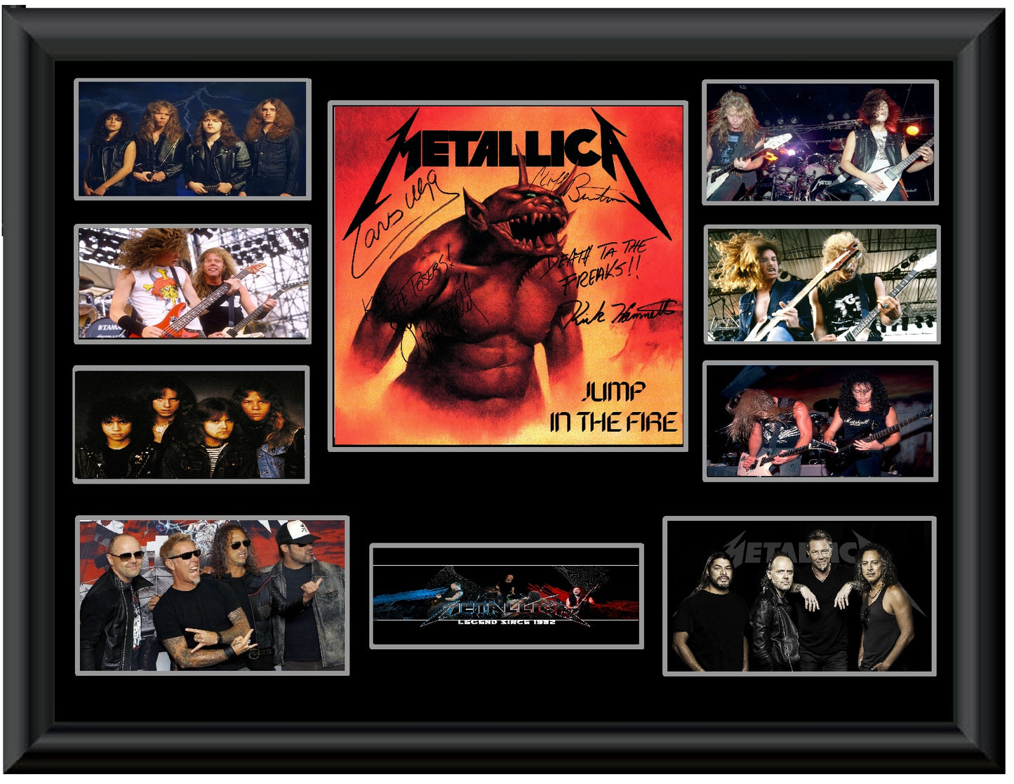 Metallica Autographed Jump In The Fire 12" Single - Zion Graphic Collectibles