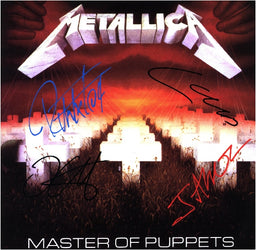 Metallica signed "Master Of Puppets " LP loading=